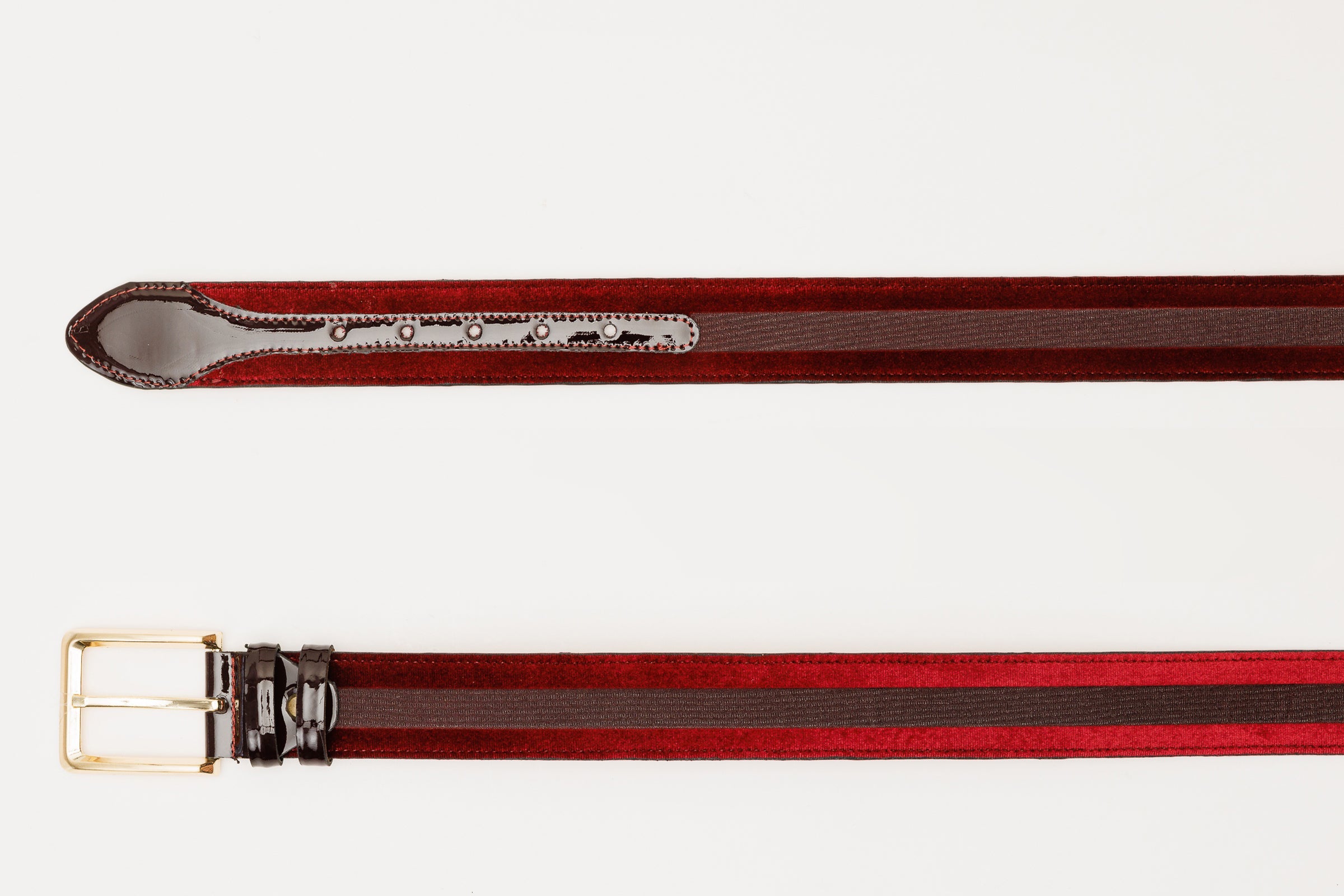 The Pontalto Burgundy Leather Belt Universal Fit