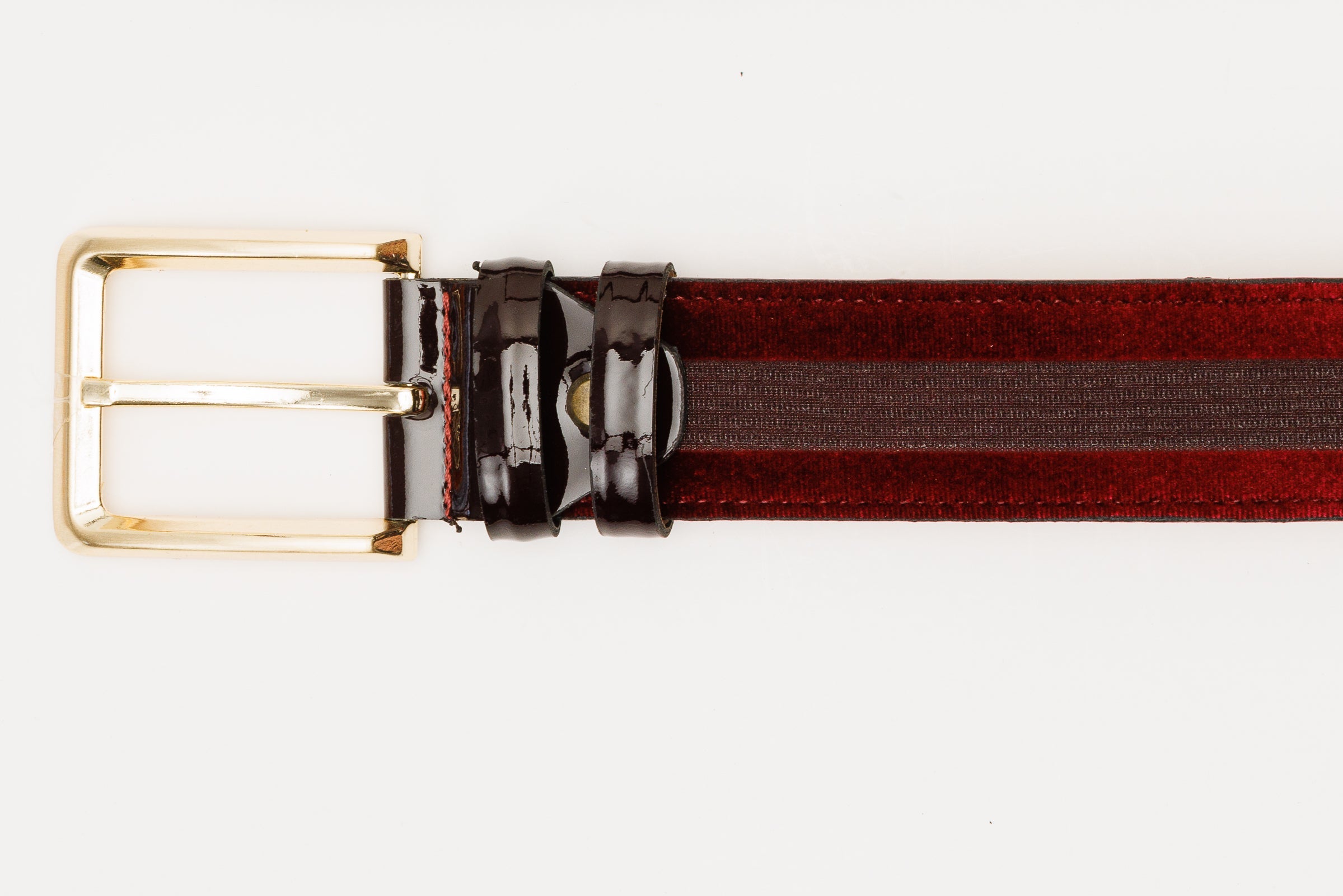 The Pontalto Burgundy Leather Belt Universal Fit