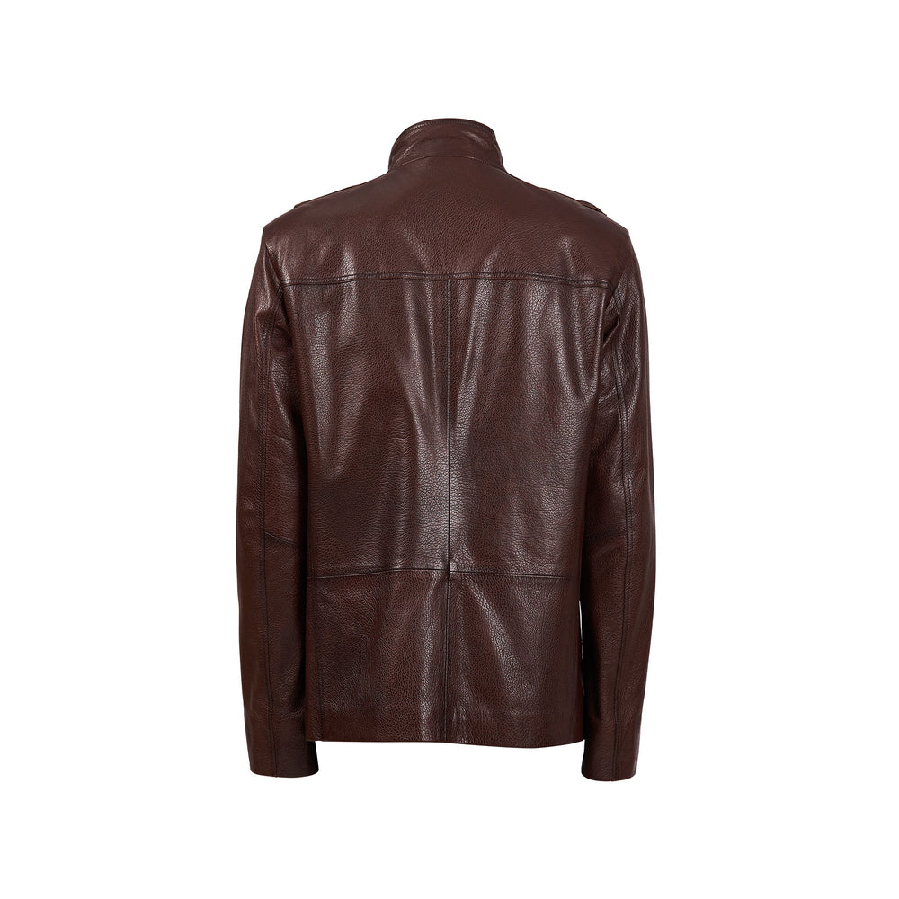 The Montclair Brown Leather Jacket On Sale