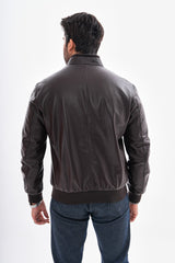 The Ardent Dark Brown Lambskin Leather Jacket All New