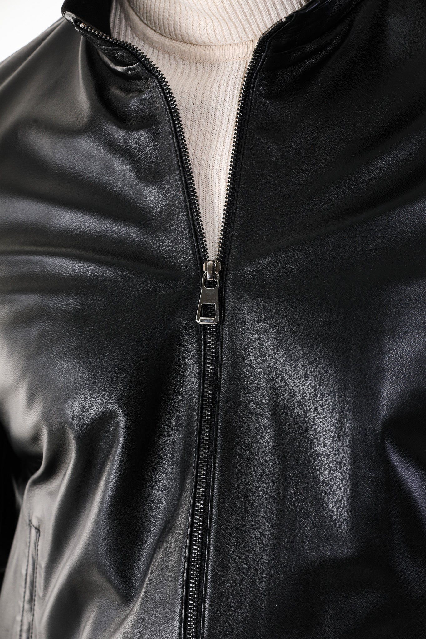Monza Vintage Black Lambskin Leather Jacket Universal Fit