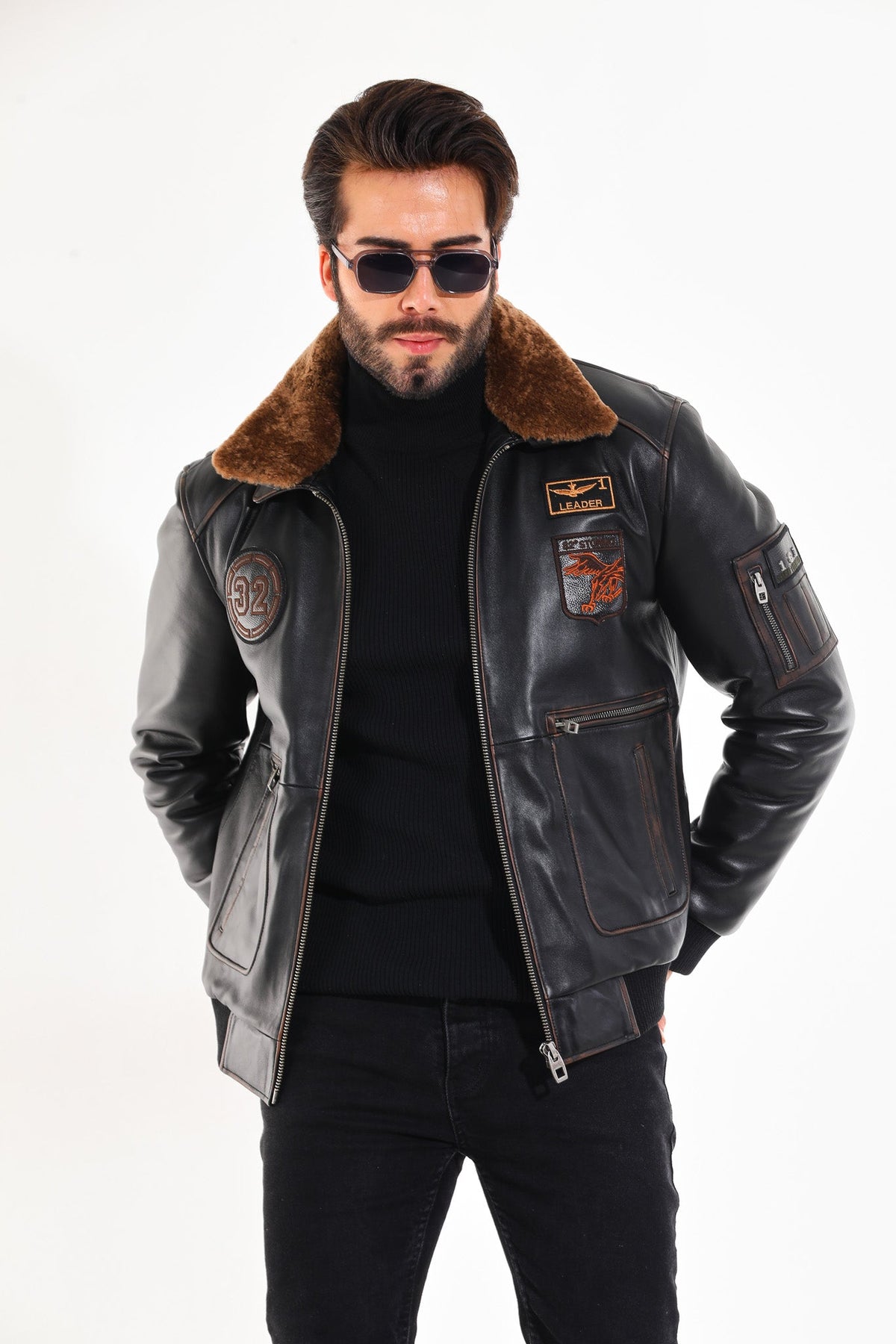 The Northway Vintage Black Lambskin Leather Jacket Fine Craftsmanship