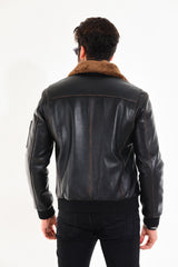 The Northway Vintage Black Lambskin Leather Jacket Fine Craftsmanship