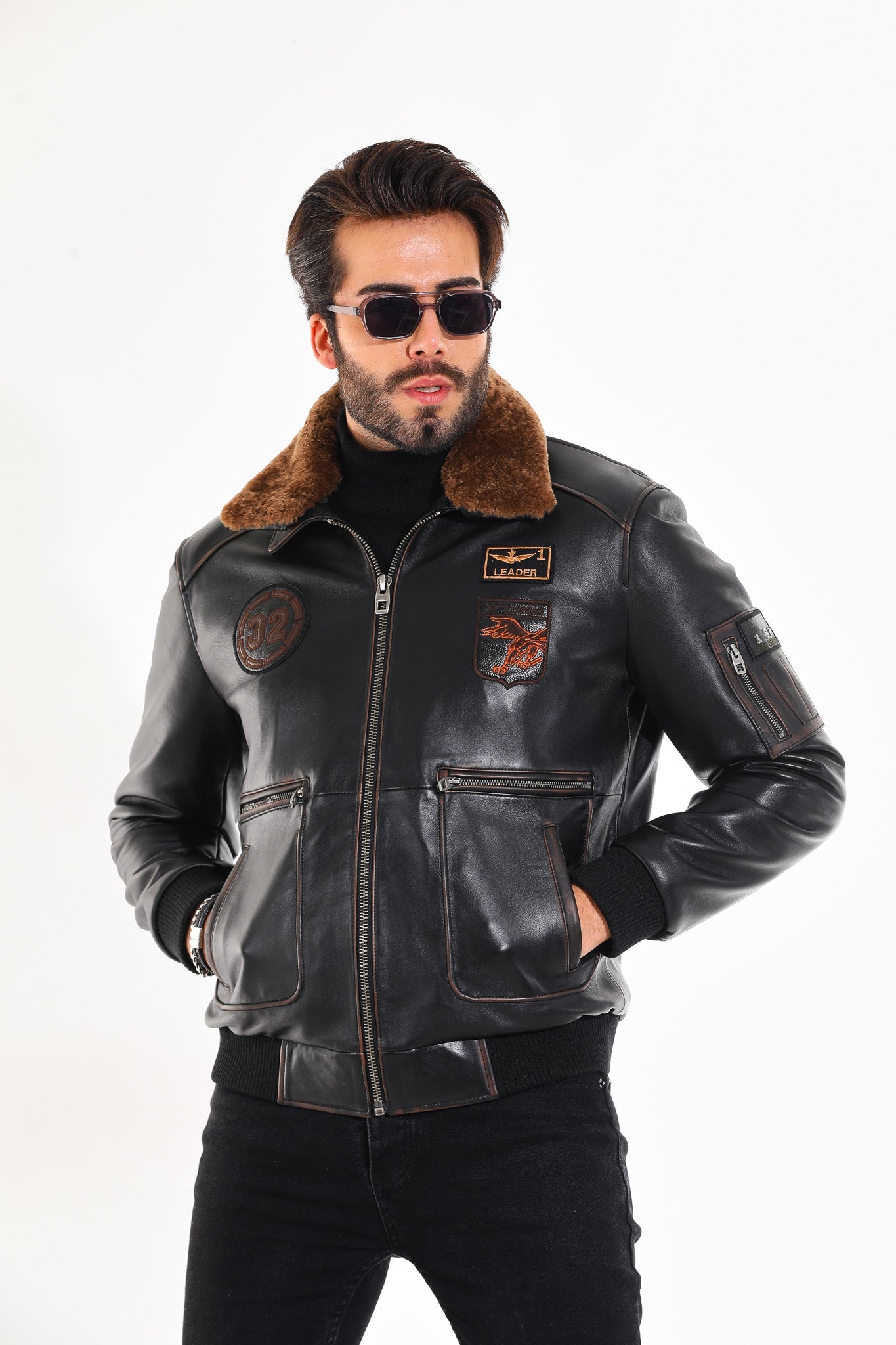 The Northway Vintage Black Lambskin Leather Jacket Fine Craftsmanship