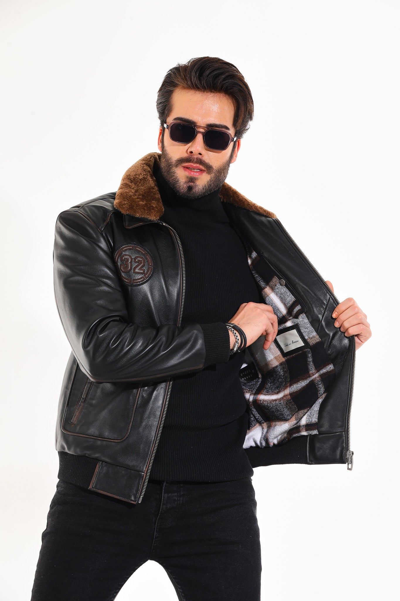 The Northway Vintage Black Lambskin Leather Jacket Fine Craftsmanship