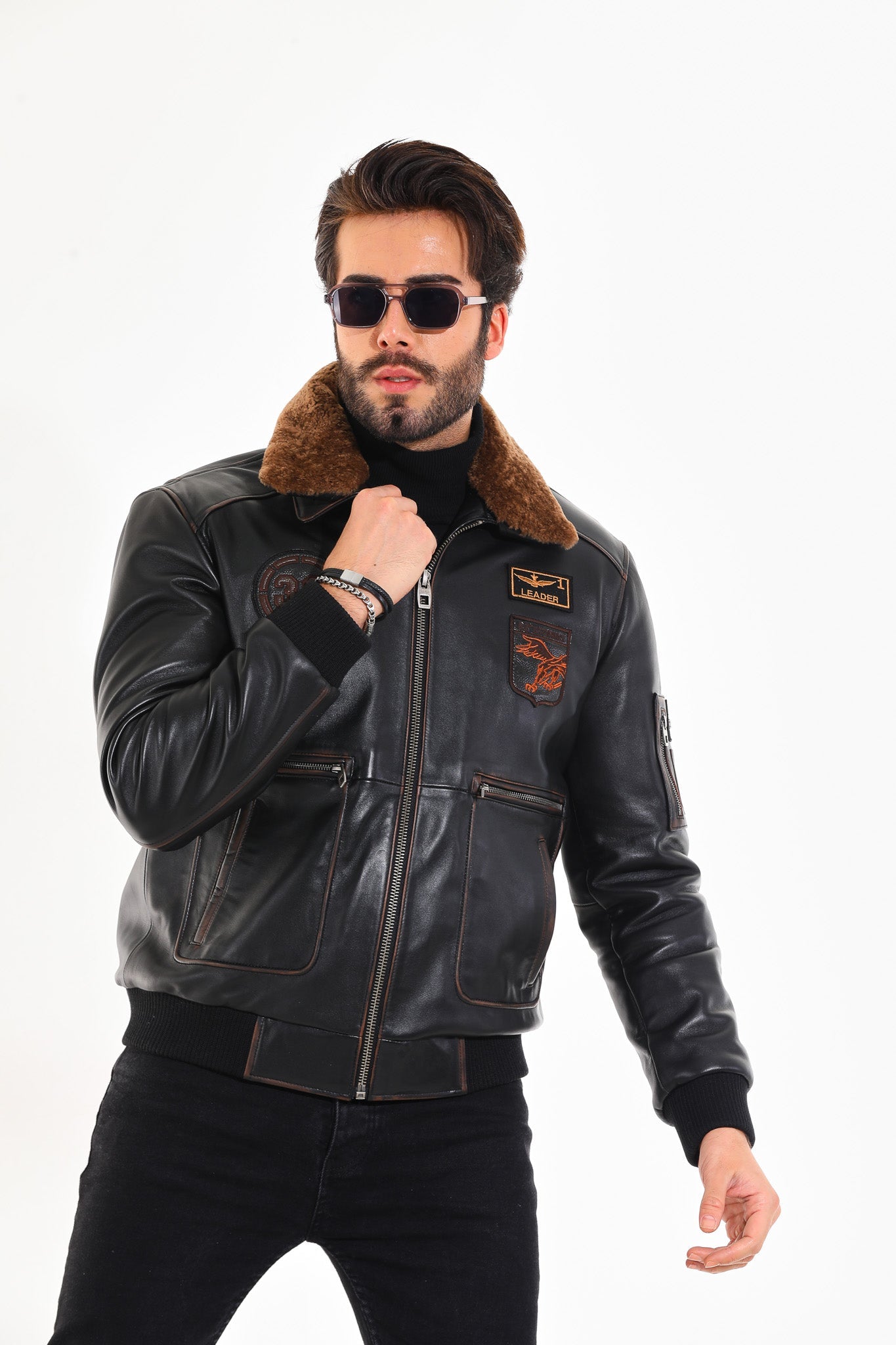 The Northway Vintage Black Lambskin Leather Jacket Fine Craftsmanship