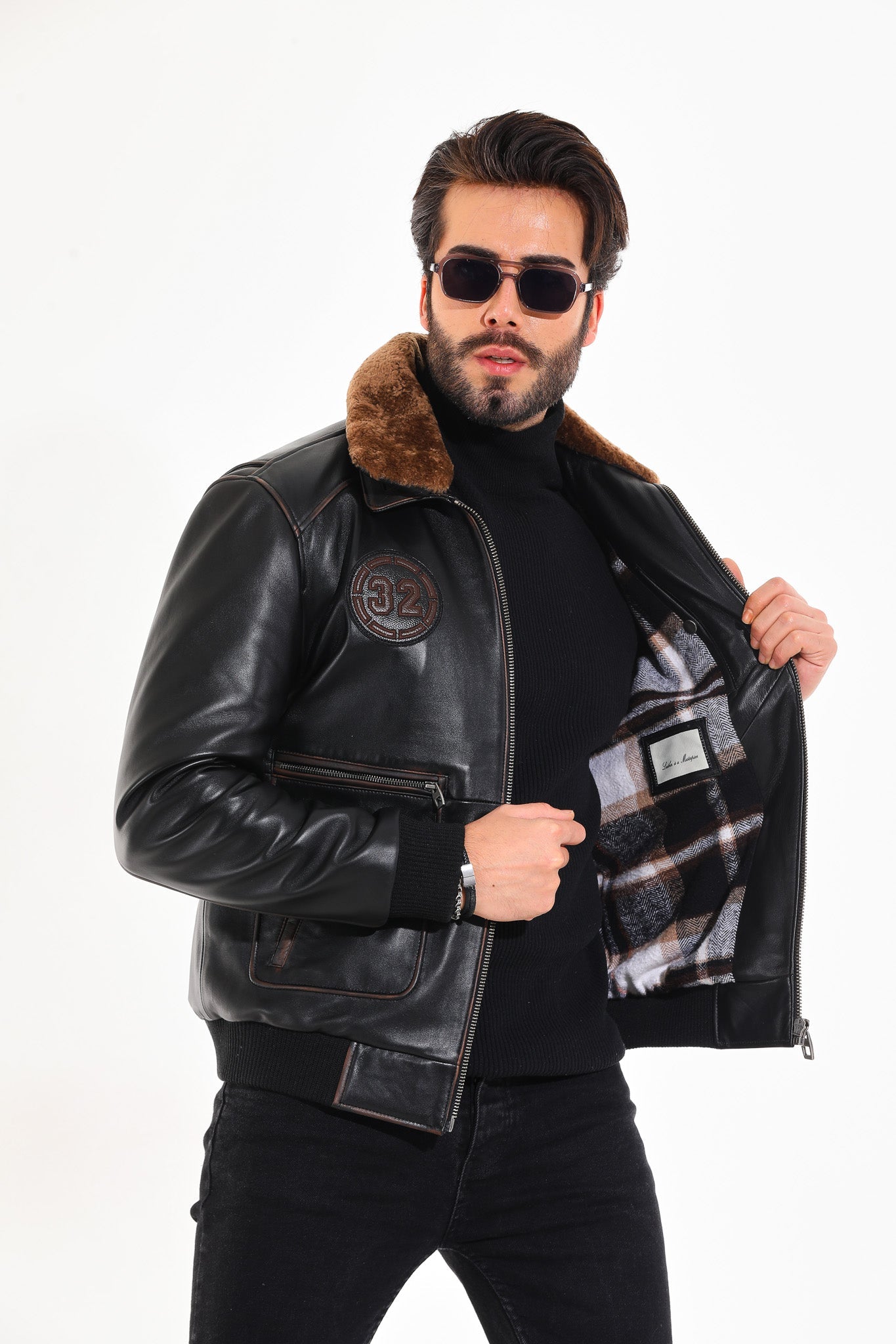 The Northway Vintage Black Lambskin Leather Jacket Fine Craftsmanship
