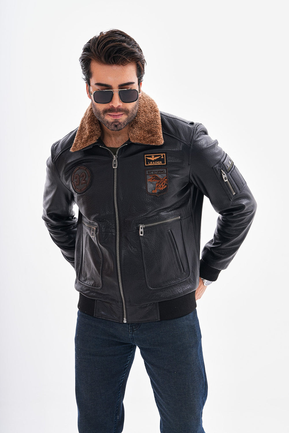 The Northway Black Lambskin Leather Jacket On Sale