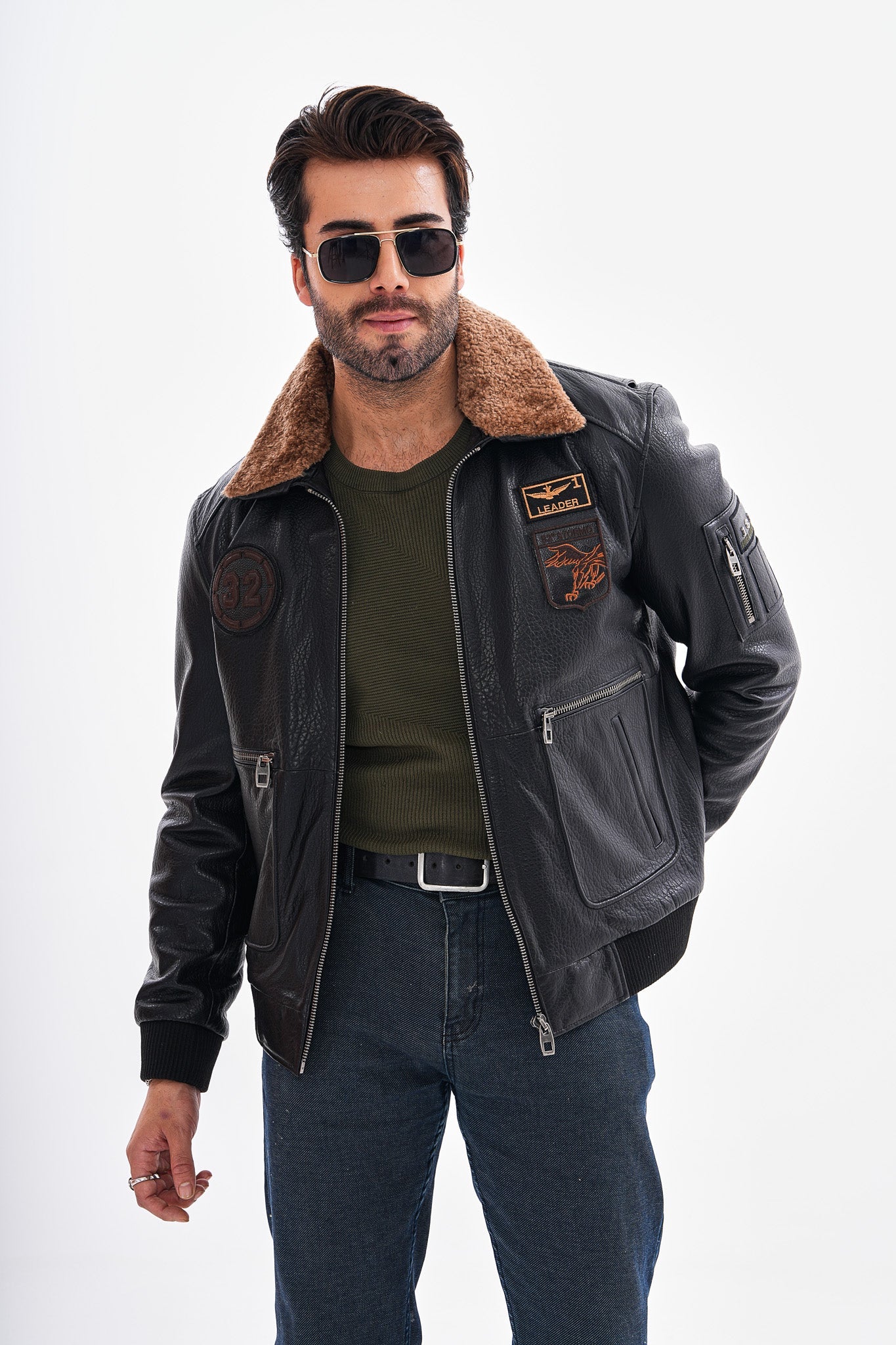 The Northway Black Lambskin Leather Jacket On Sale