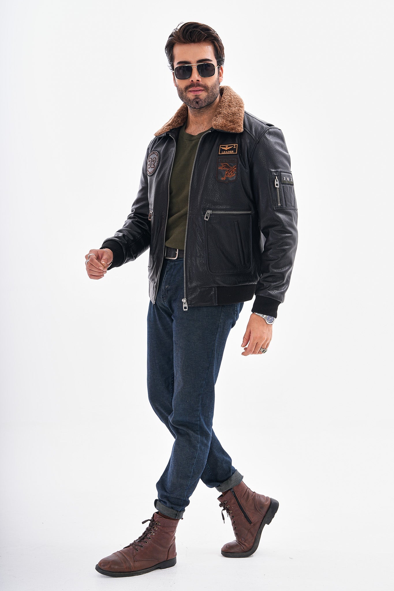The Northway Black Lambskin Leather Jacket On Sale