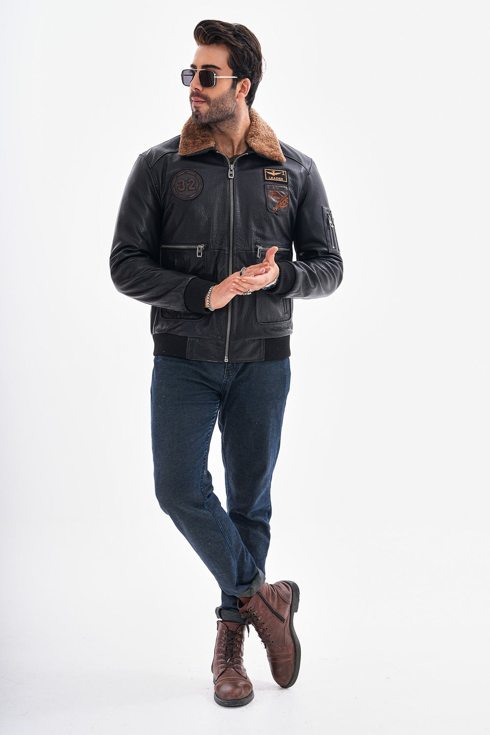 The Northway Black Lambskin Leather Jacket On Sale