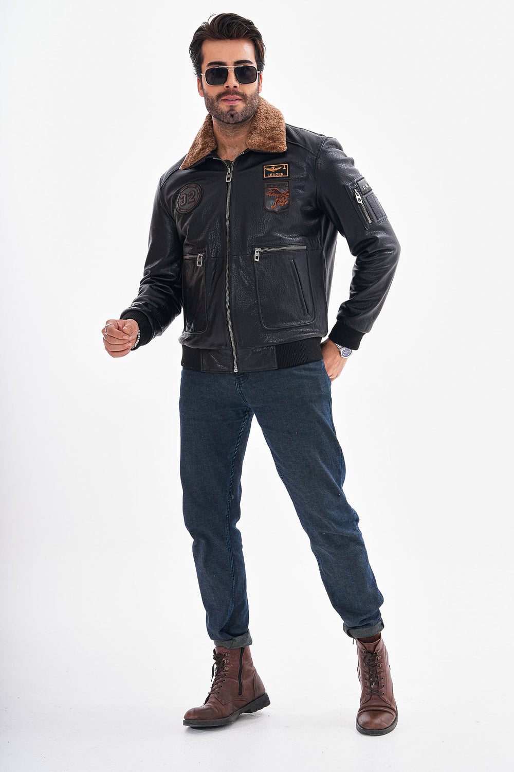 The Northway Black Lambskin Leather Jacket On Sale