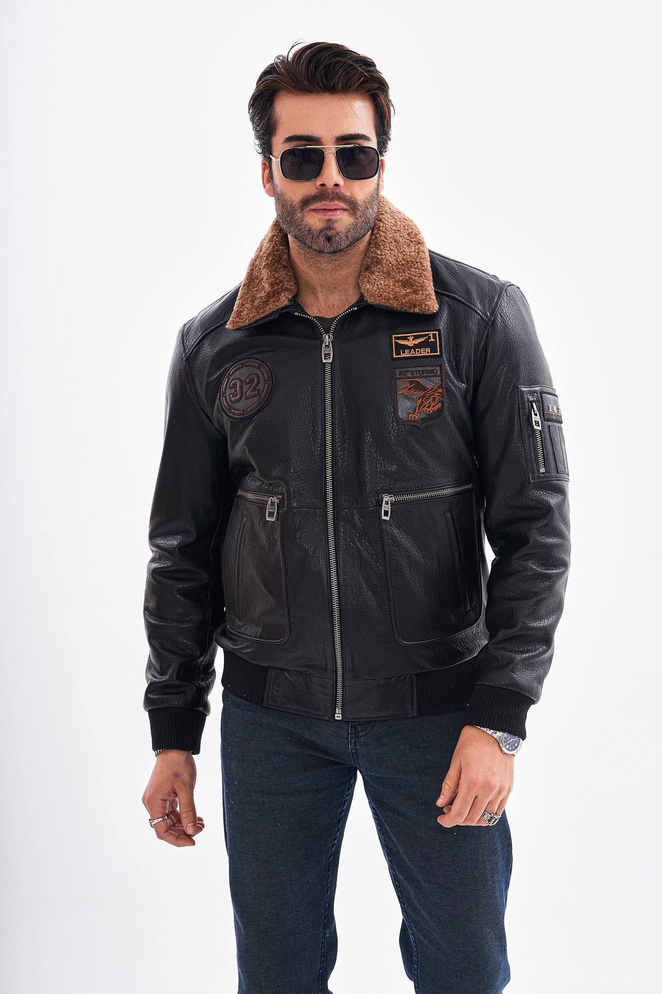 The Northway Black Lambskin Leather Jacket On Sale
