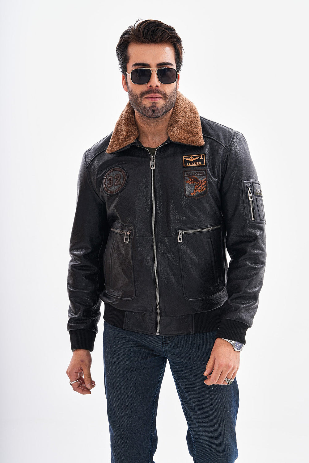 The Northway Black Lambskin Leather Jacket On Sale