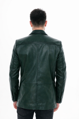 The Ravenna Green  Leather Jacket All New