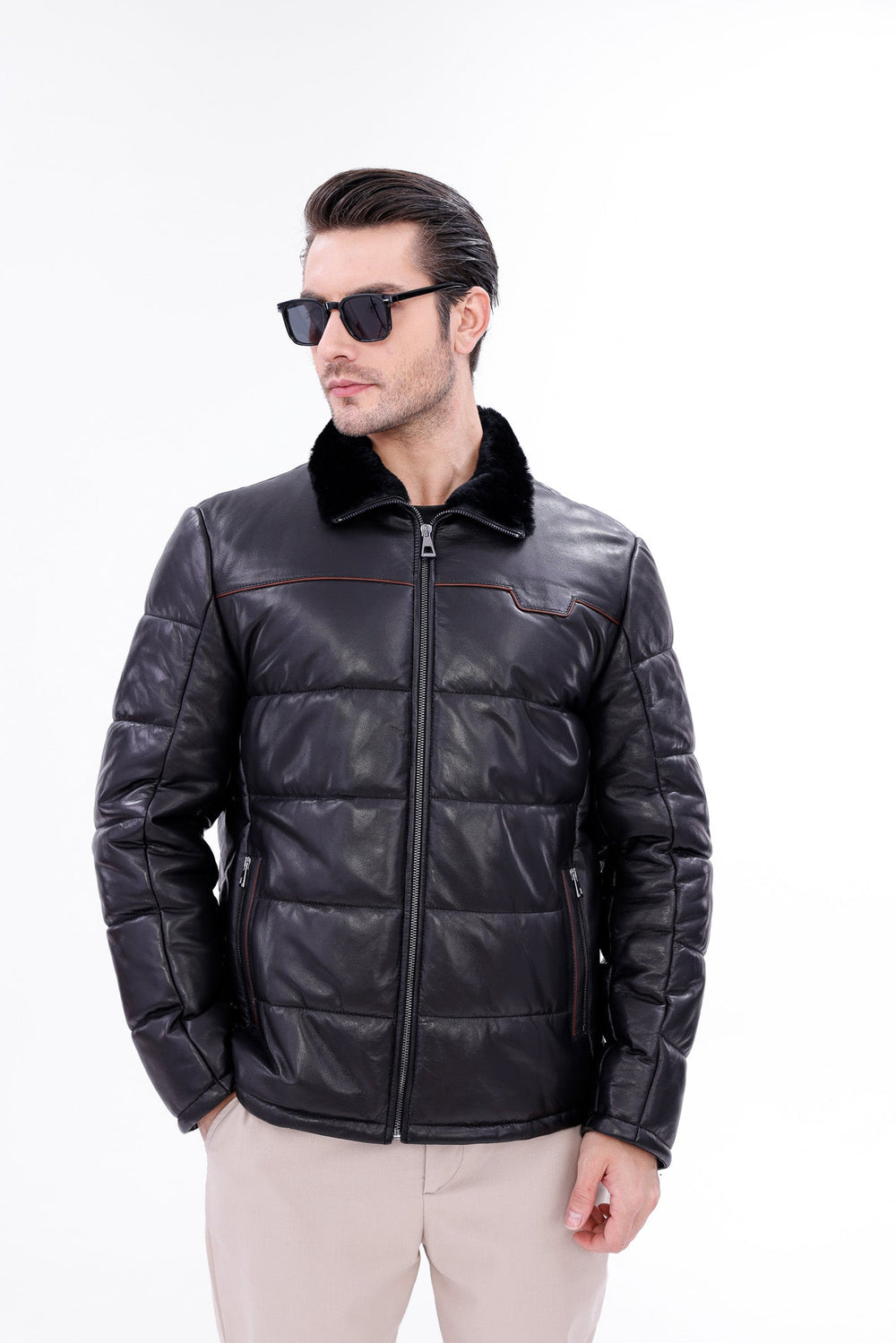The Valtina Black Shearling Jacket On Sale