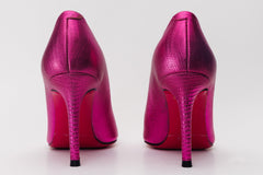 The Maple Fuchsia Leather Pump Fuchsia Sole Shoe Universal Fit
