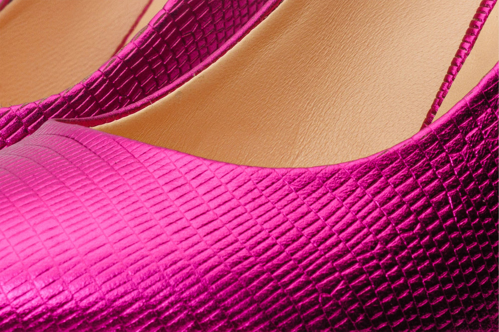 The Maple Fuchsia Leather Pump Fuchsia Sole Shoe Universal Fit