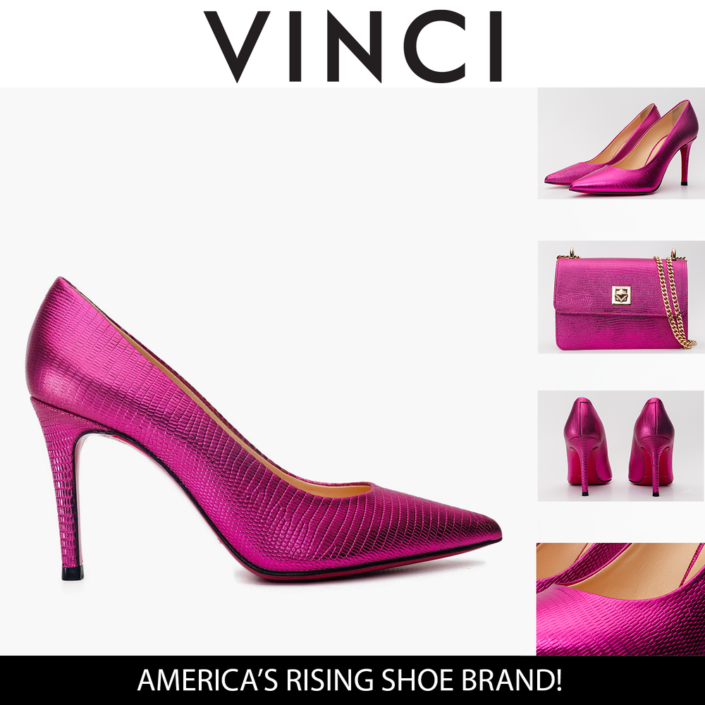 The Maple Fuchsia Leather Pump Fuchsia Sole Shoe Universal Fit