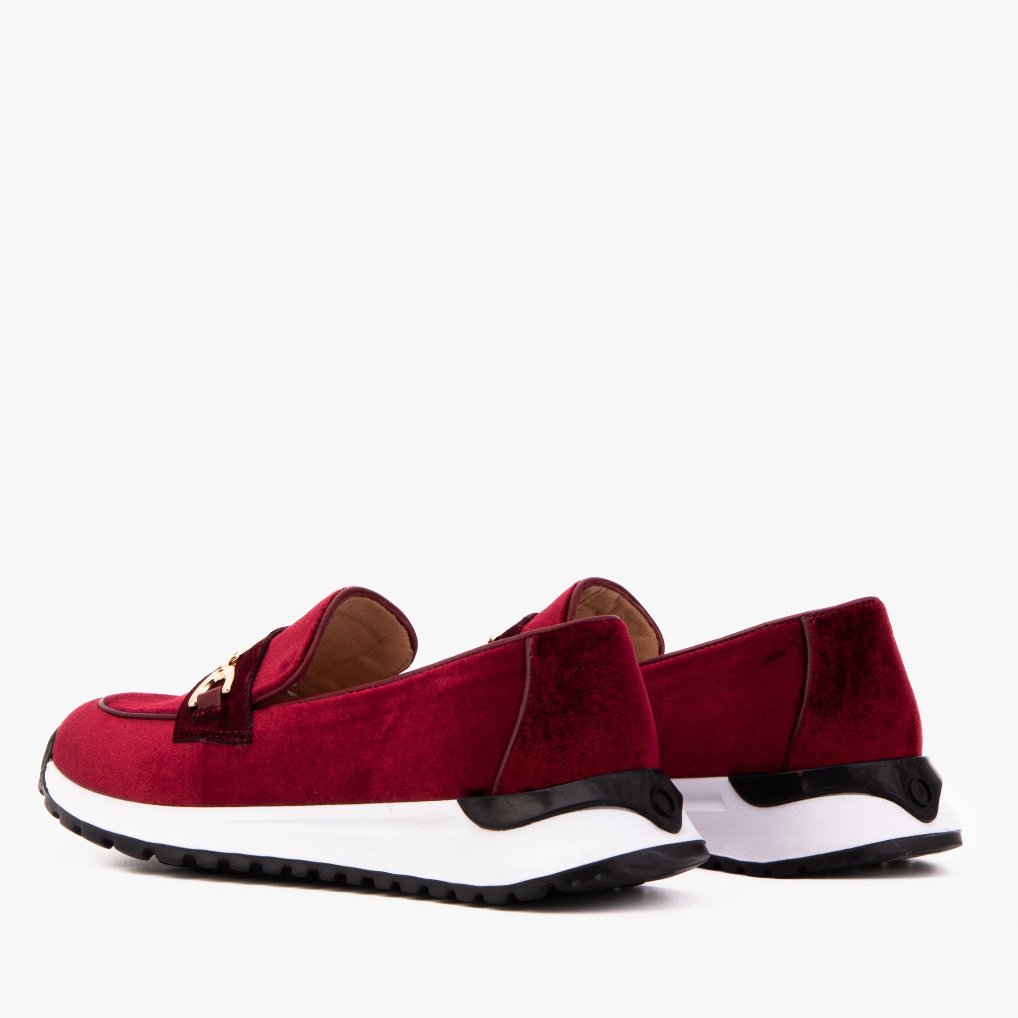 The Milan Burgundy Leather Sneaker Universal Fit