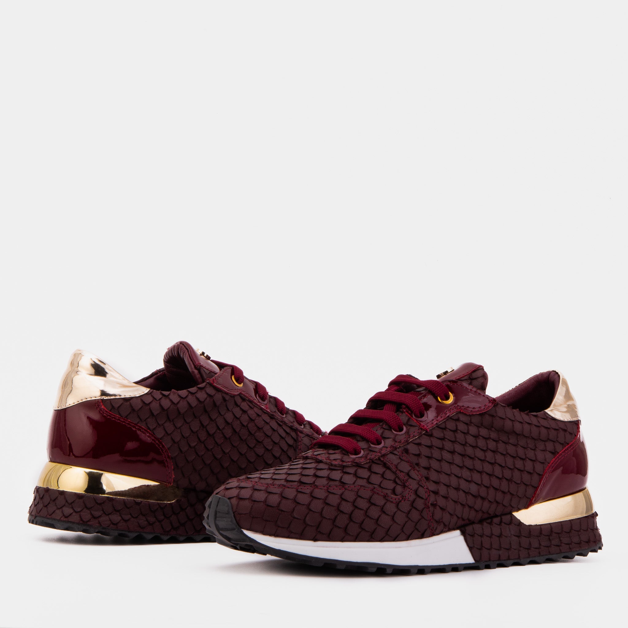 The Scarlet Burgundy Leather Sneaker All New
