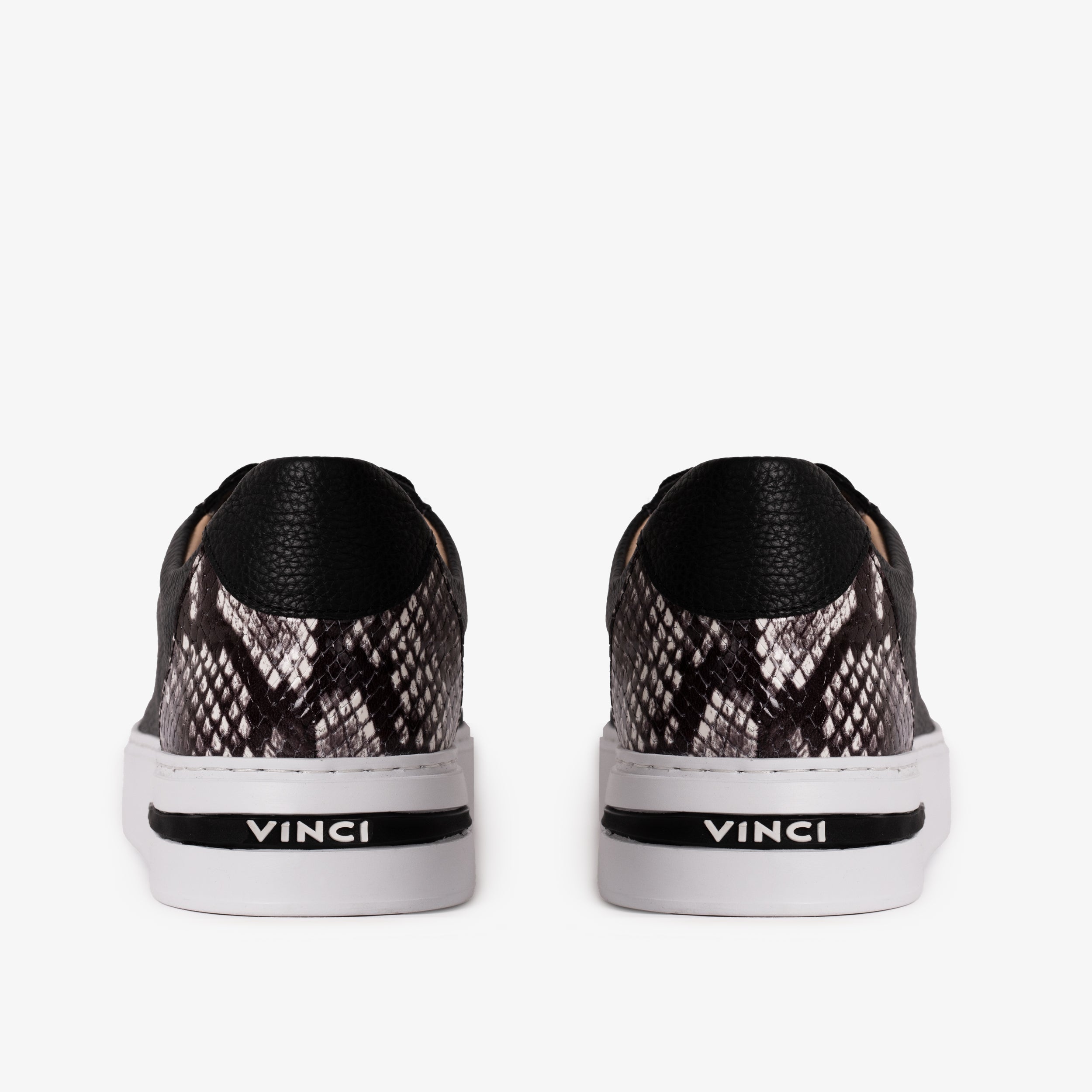 The Burano Black White  Leather Sneaker Fine Craftsmanship