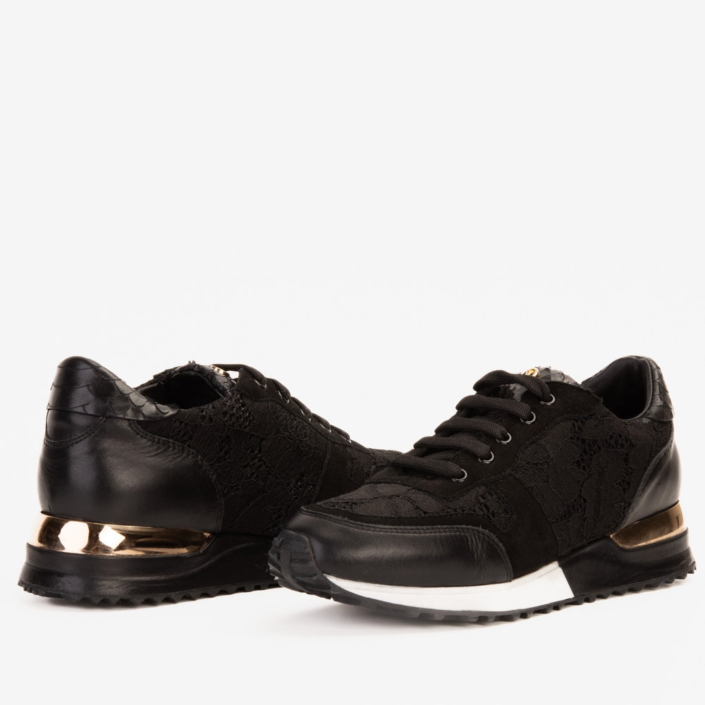 The Noir Black Leather Sneaker Exclusive Style