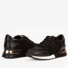 The Noir Black Leather Sneaker Exclusive Style