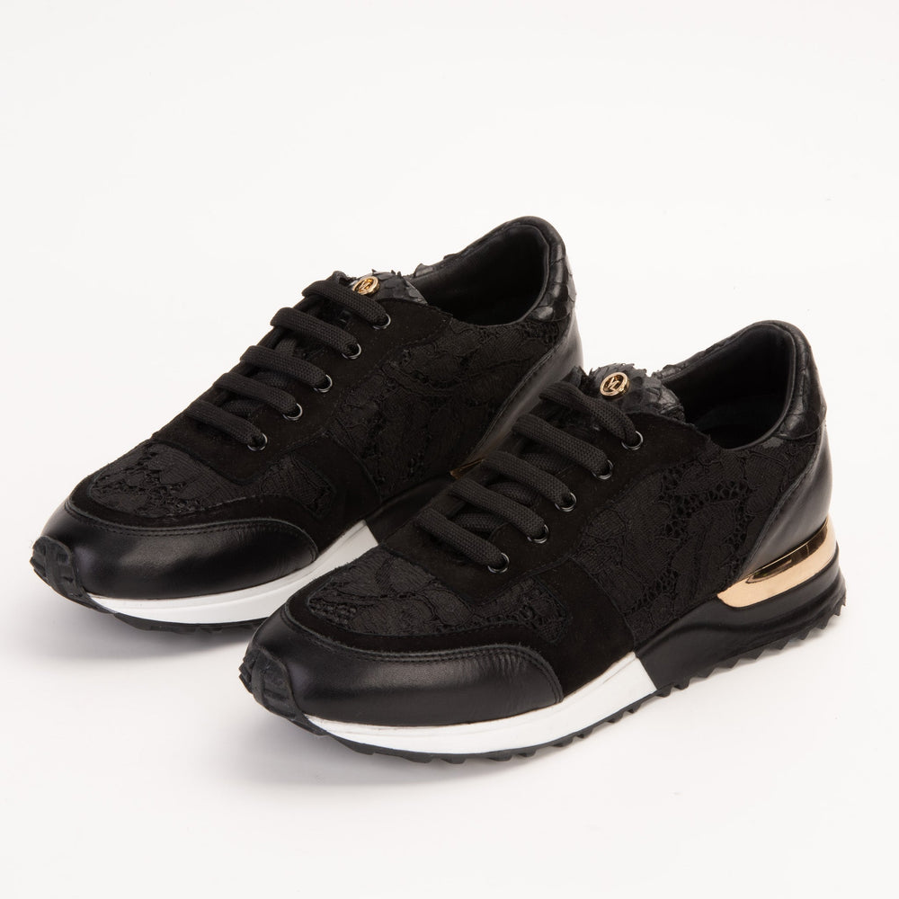 The Noir Black Leather Sneaker Exclusive Style
