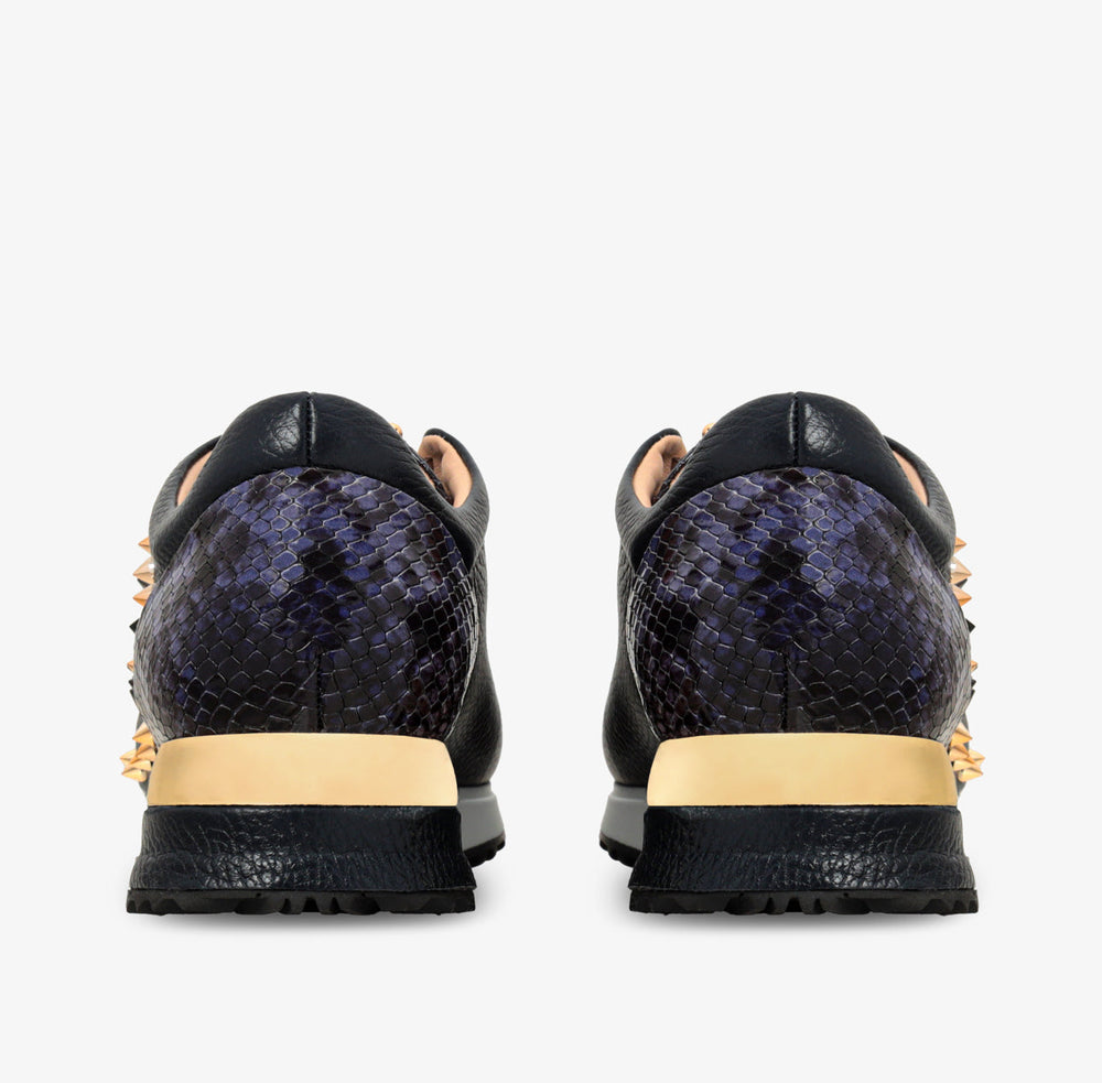 The Infanta Navy Spike Leather Sneaker Limited Edition Universal Fit