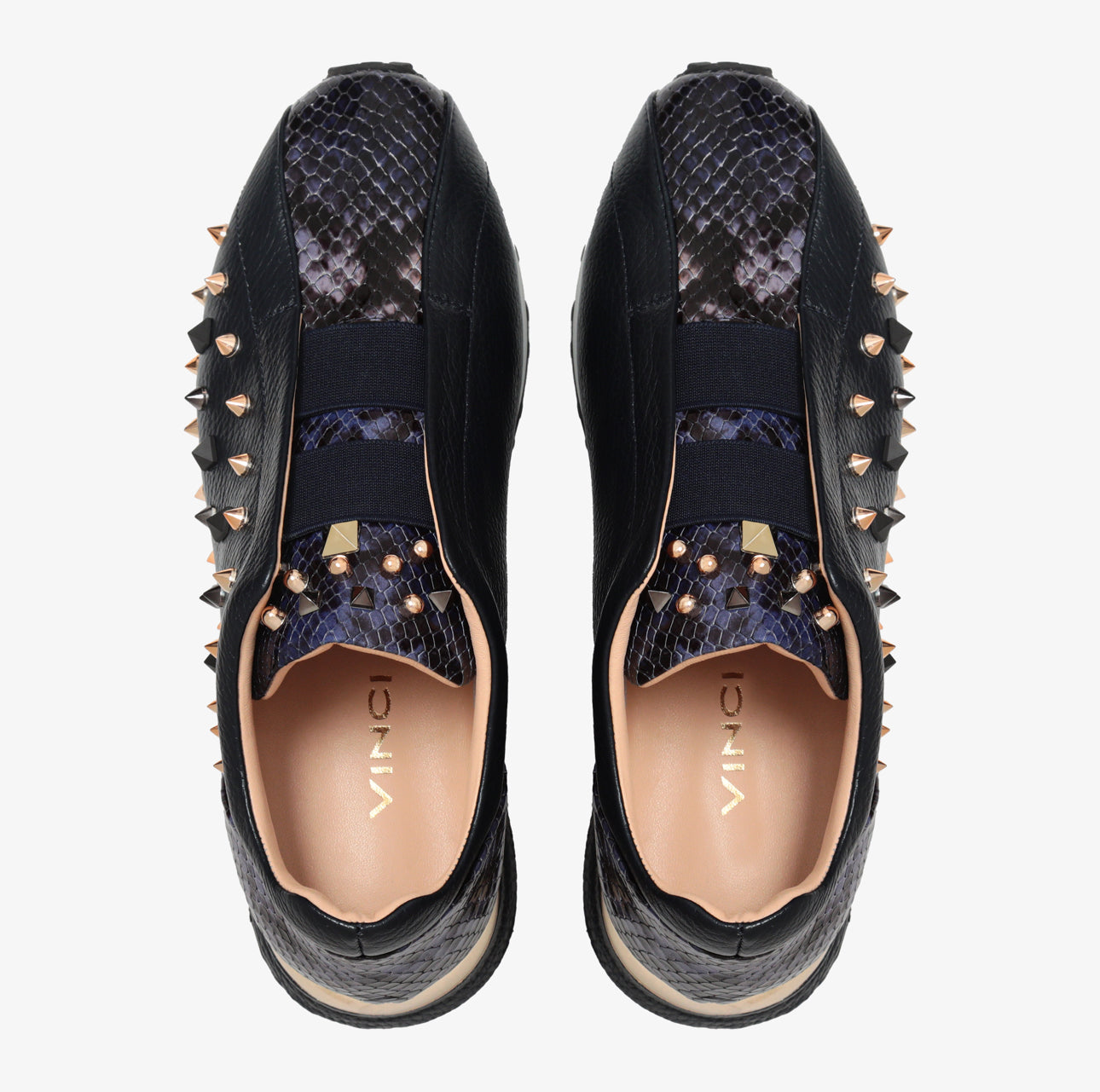 The Infanta Navy Spike Leather Sneaker Limited Edition Universal Fit