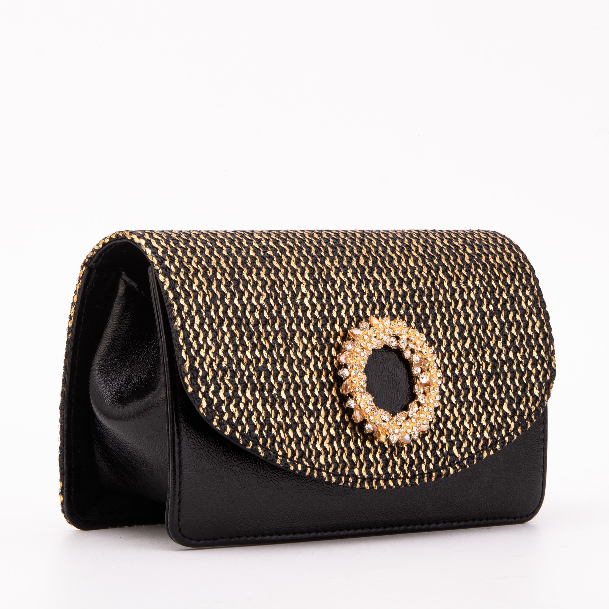 The Valencia Black Gold Handbag For Sale