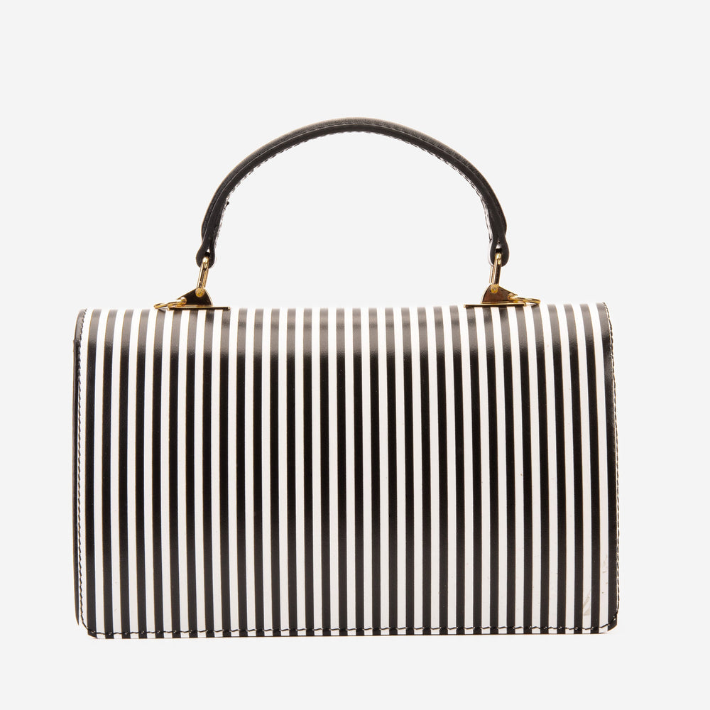 The Santa Amaro Striped Leather Handbag For Sale