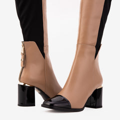 The Verona Cream Leather Knee High Boot Fine Craftsmanship