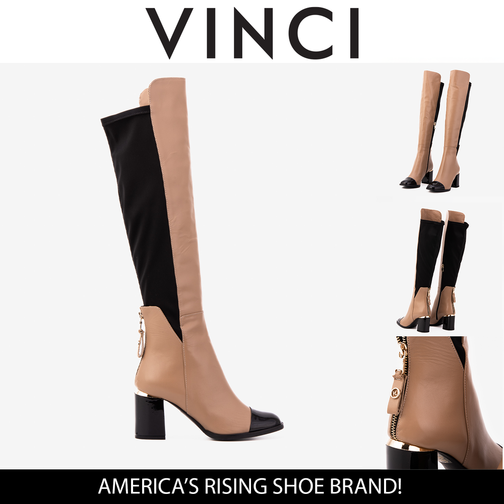 The Verona Cream Leather Knee High Boot Fine Craftsmanship