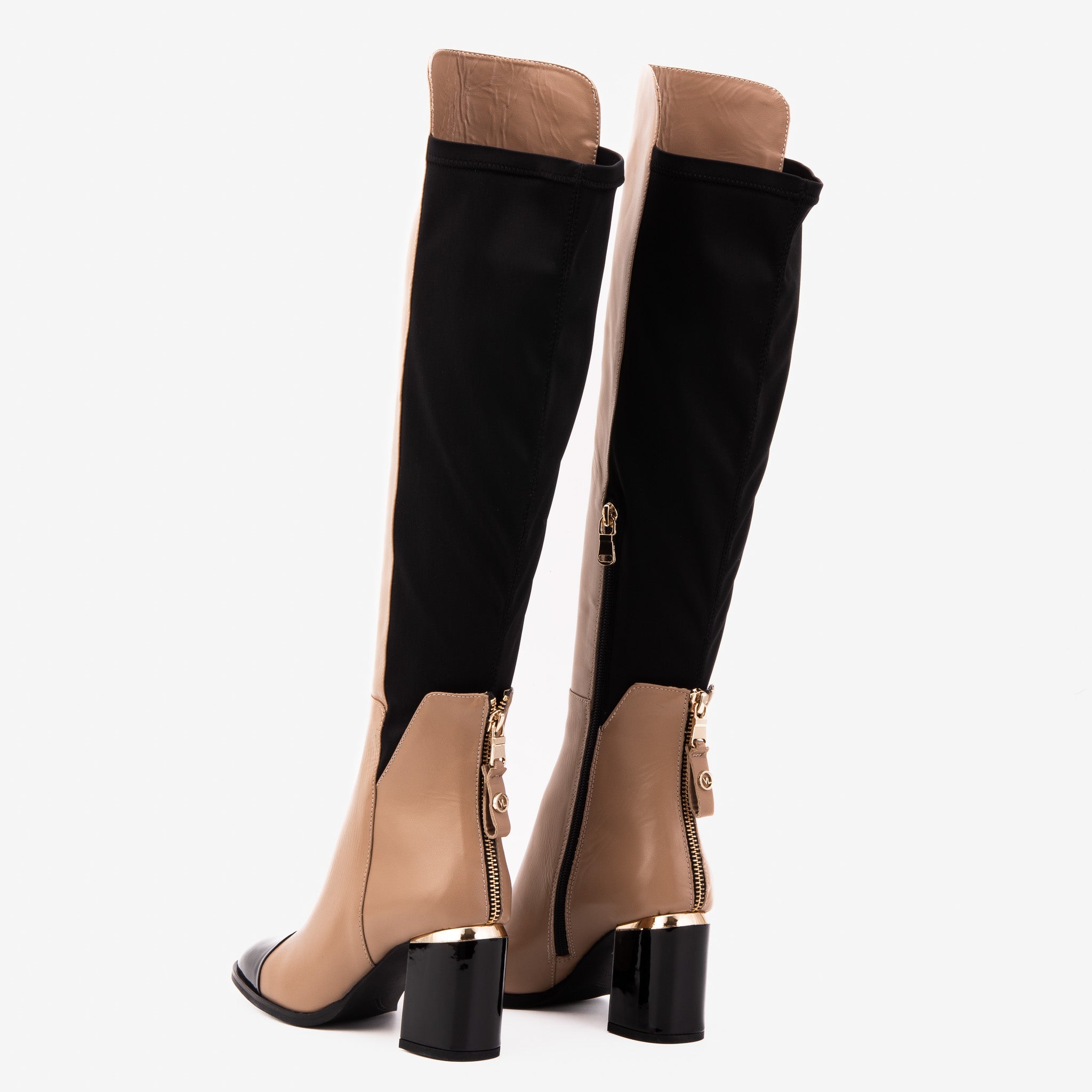 The Verona Cream Leather Knee High Boot Fine Craftsmanship