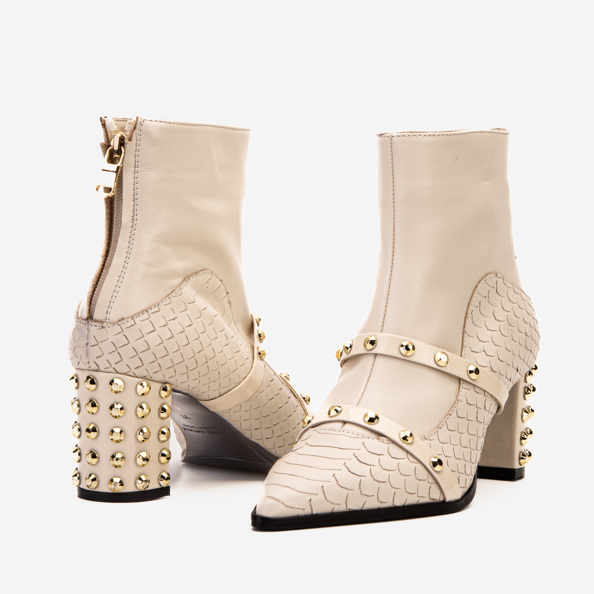 The Valentina Leather Block Heel Boot Exclusive Style