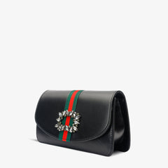 The Afega Black Leather Handbag Exclusive Style