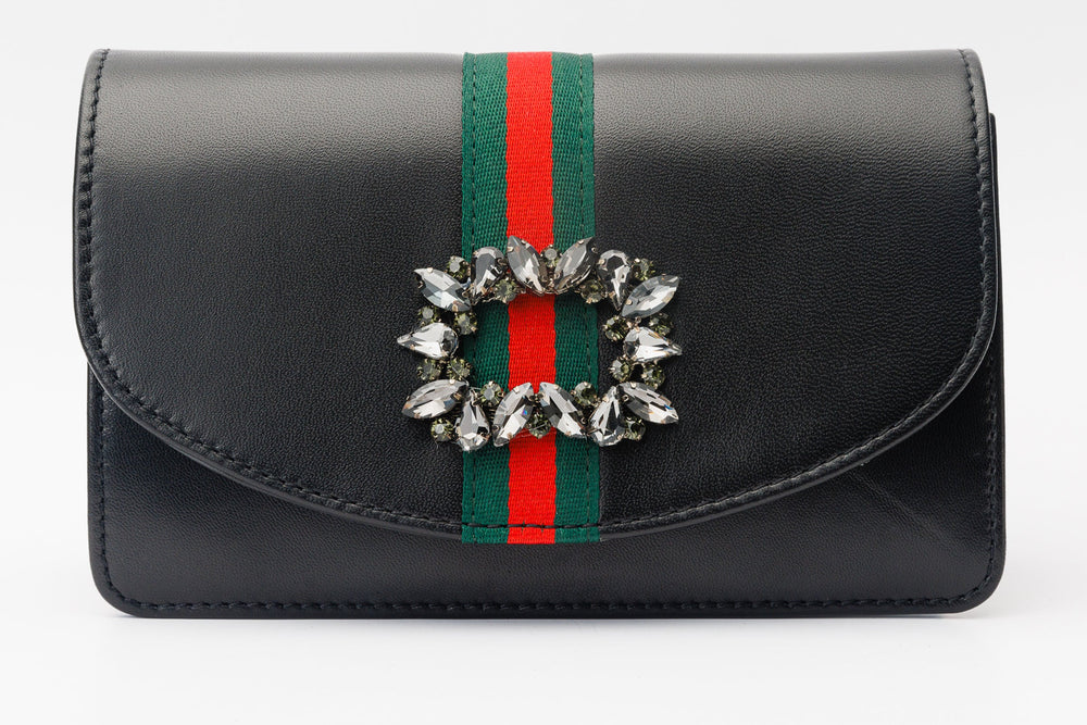 The Afega Black Leather Handbag Exclusive Style