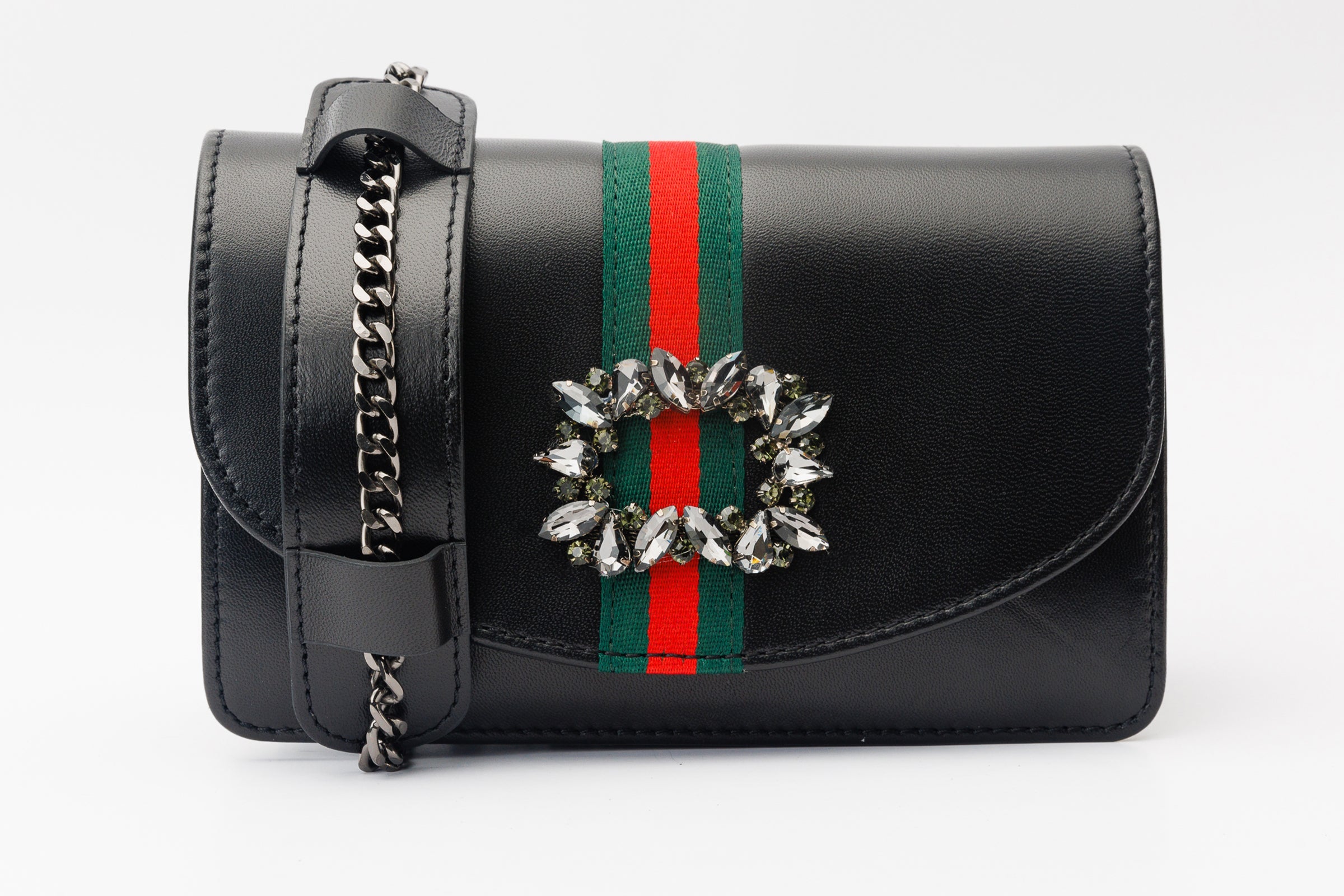 The Afega Black Leather Handbag Exclusive Style