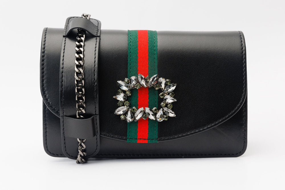 The Afega Black Leather Handbag Exclusive Style