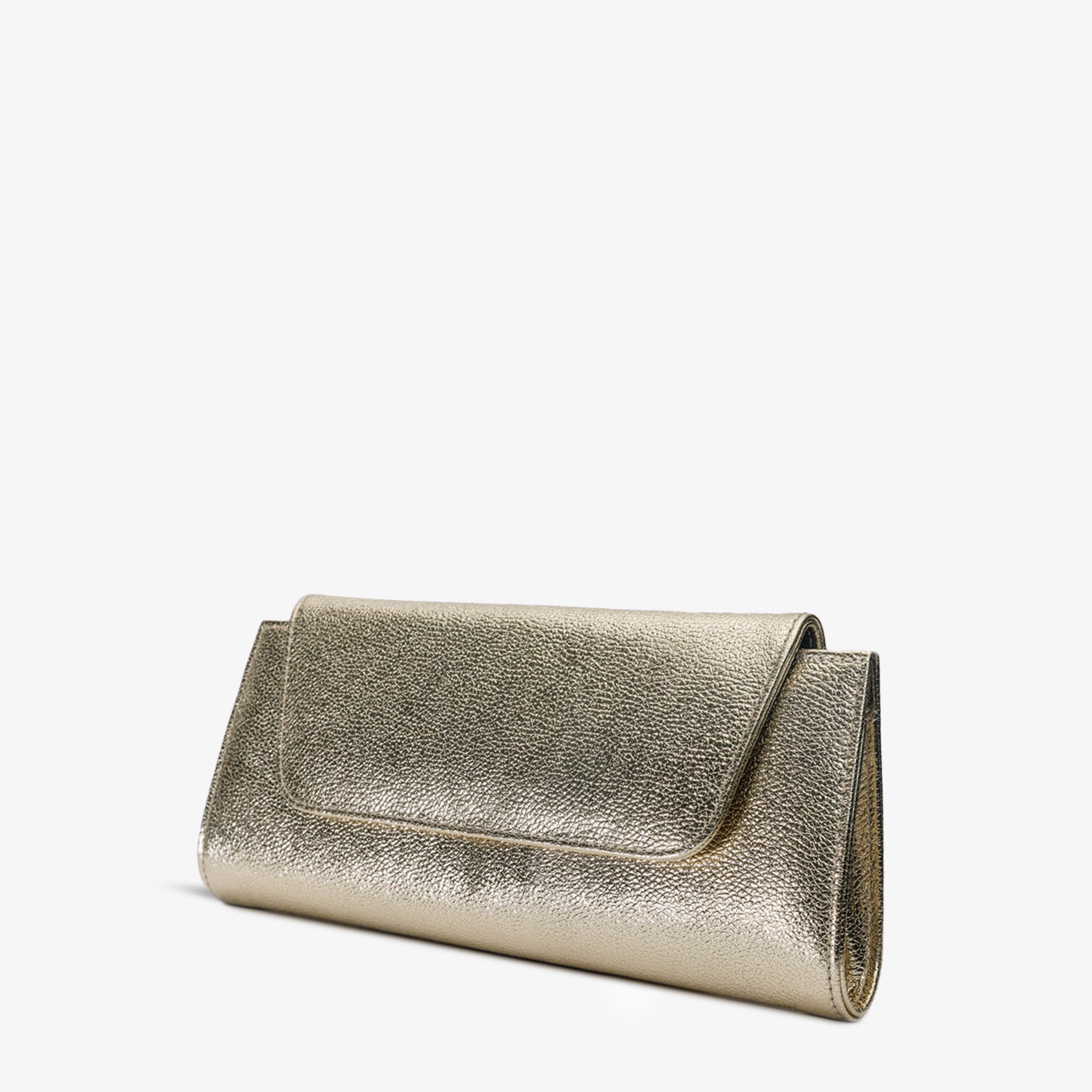 The Ege Gold Leather Clutch For Sale