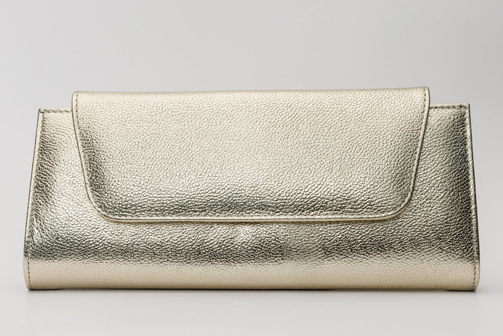 The Ege Gold Leather Clutch For Sale