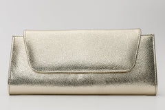 The Ege Gold Leather Clutch For Sale