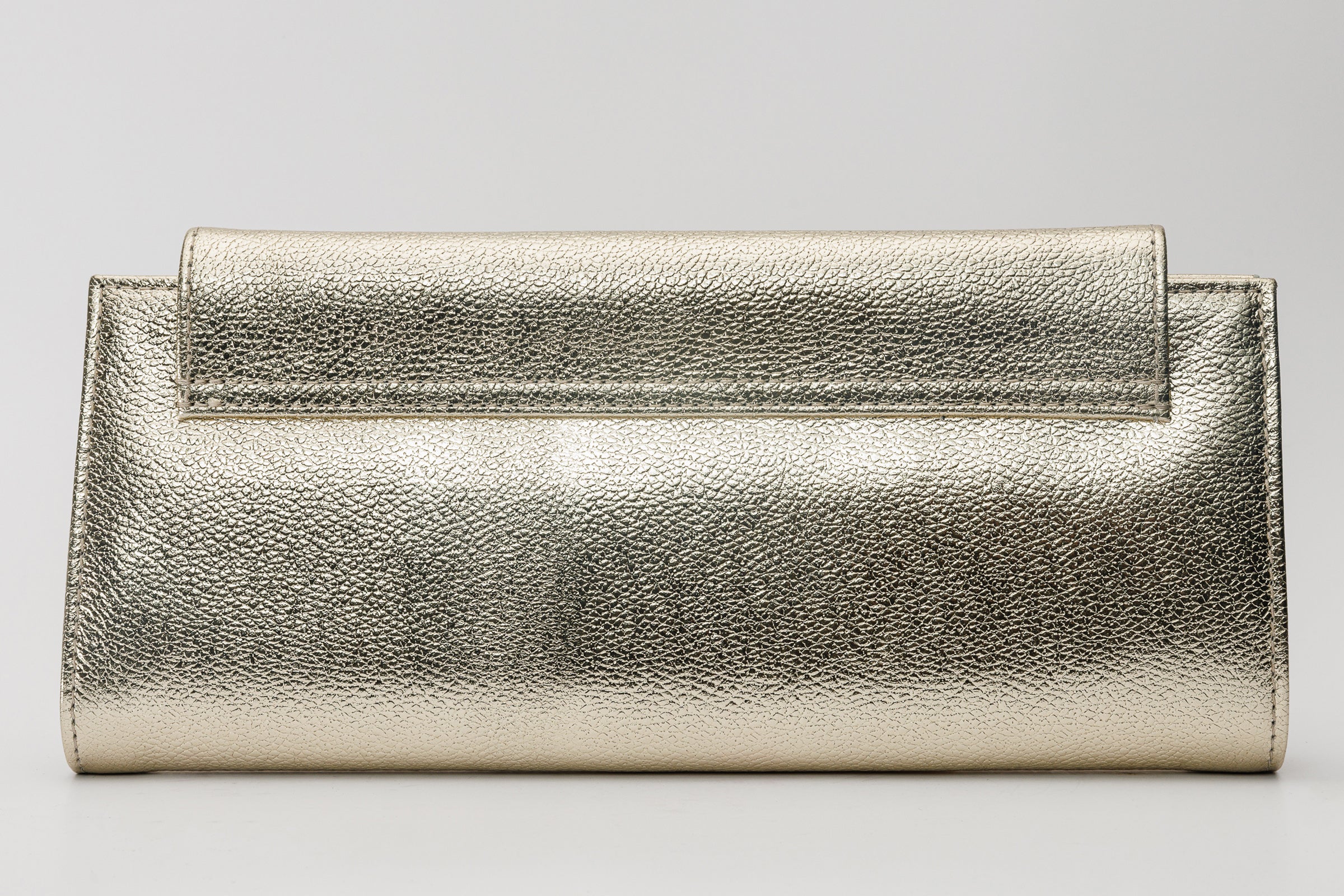 The Ege Gold Leather Clutch For Sale