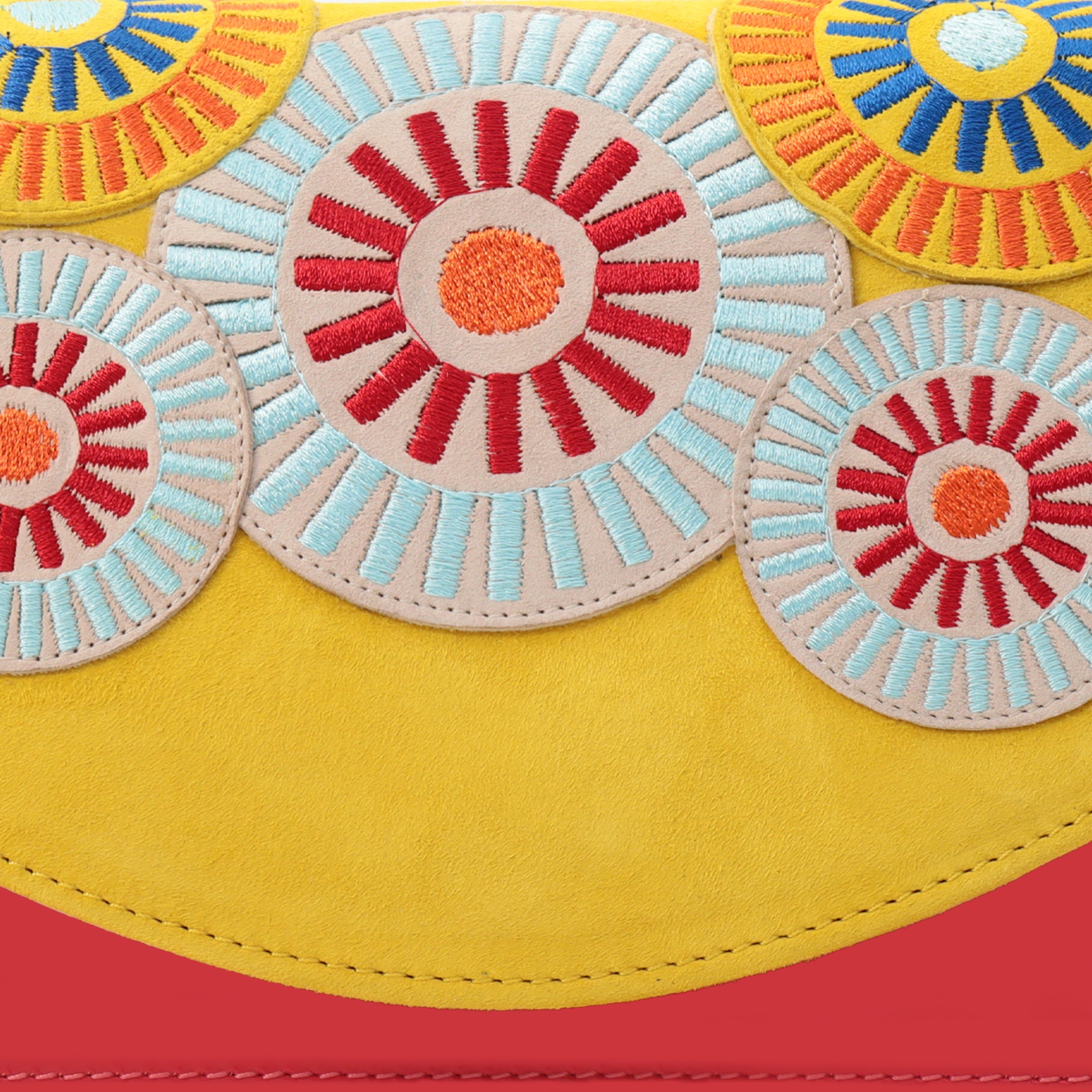 The Parama Yellow Leather Handbag Universal Fit