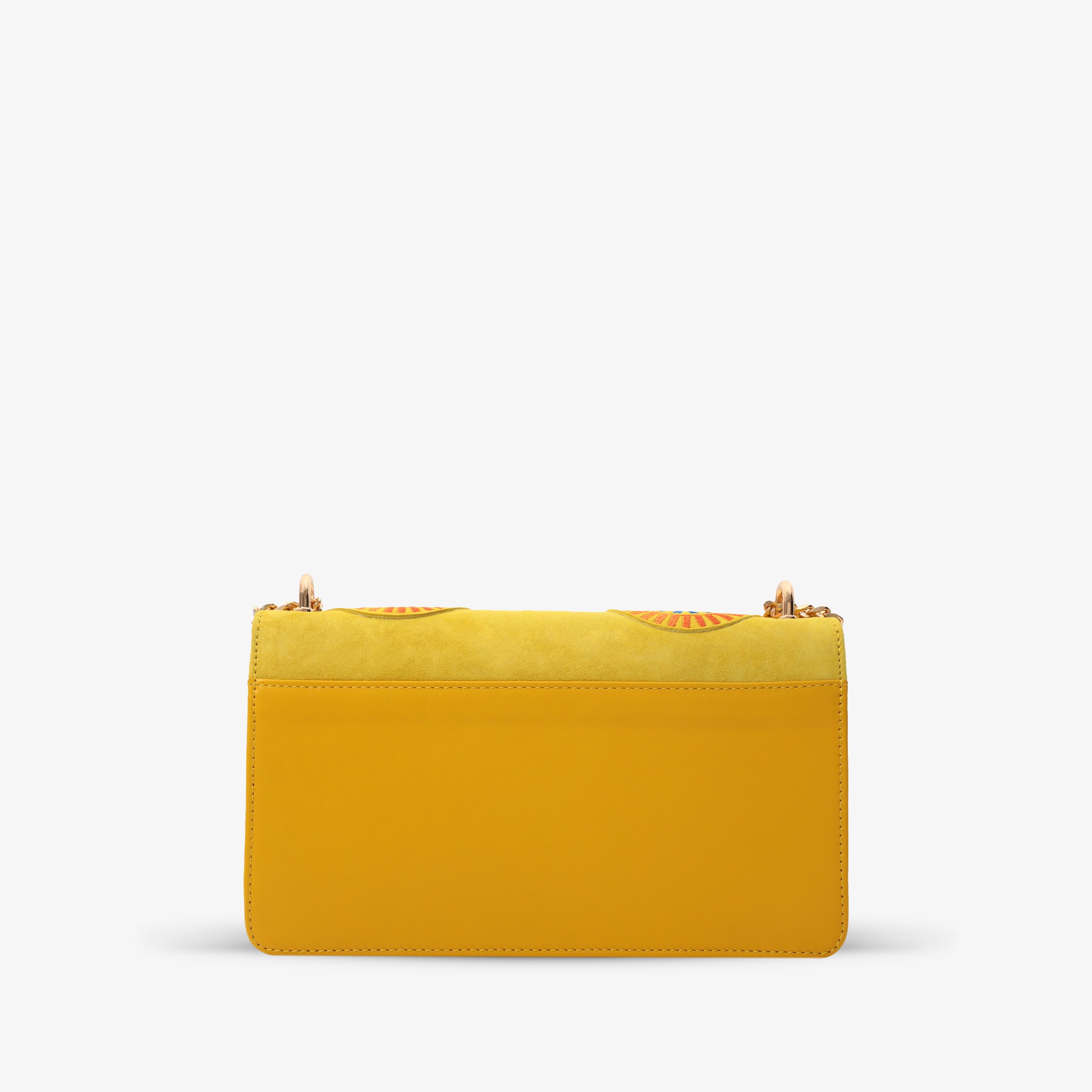 The Parama Yellow Leather Handbag Universal Fit