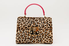 The Olbia Leopard Leather Handbag Fine Craftsmanship