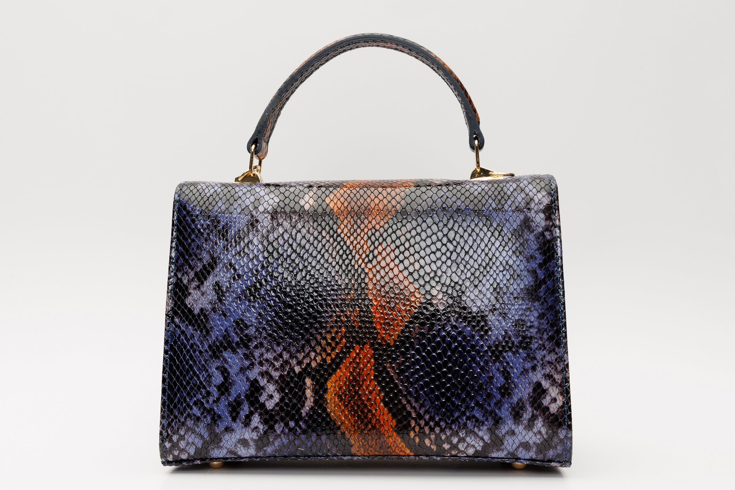 The Venezia Navy Blue Leather Handbag Exclusive Style