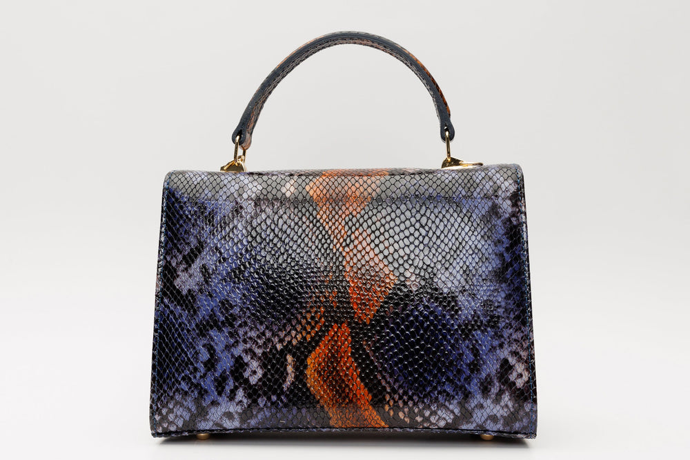 The Venezia Navy Blue Leather Handbag Exclusive Style